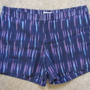 Merona Navy Multi Brush Stroke Shorts Size…
